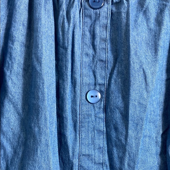 Blue Puff Sleeve Blouse with Embellished Details unique spectrum - Picture 4 of 7